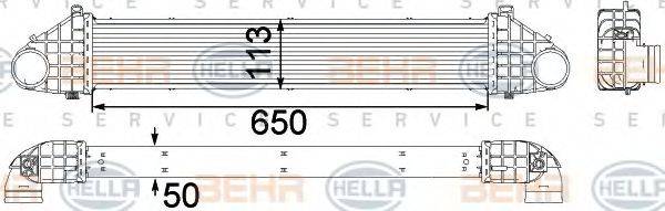 HELLA 8ML376756331 Інтеркулер