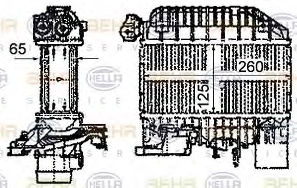 HELLA 8ML376760651 Інтеркулер