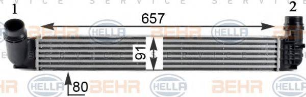 HELLA 8ML376760761 Інтеркулер