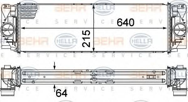 HELLA 8ML376777391 Інтеркулер