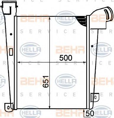 HELLA 8ML376792061 Інтеркулер