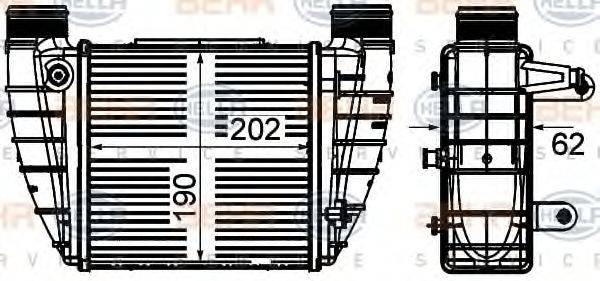 HELLA 8ML376899051 Інтеркулер