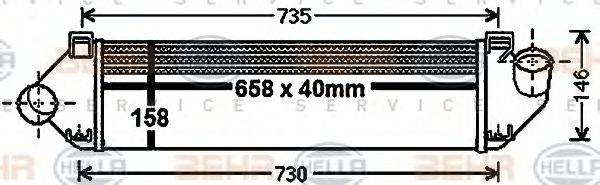 HELLA 8ML376900581 Інтеркулер