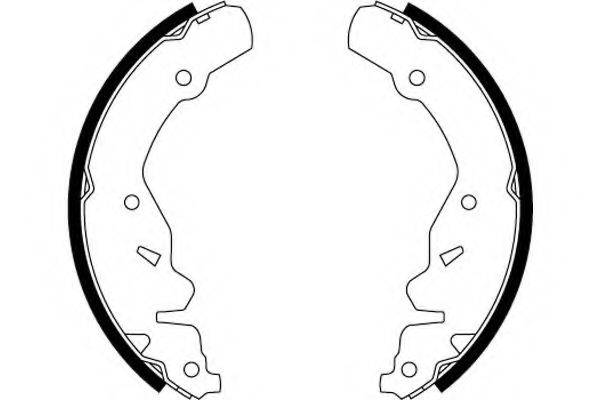 HELLA 8DB355000481 Комплект гальмівних колодок