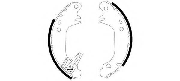 HELLA 8DB355001091 Комплект гальмівних колодок