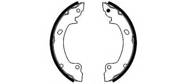 HELLA 8DB355001161 Комплект гальмівних колодок
