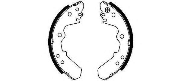 HELLA 8DB355001171 Комплект гальмівних колодок