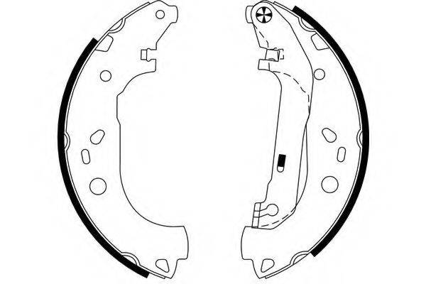 HELLA 8DB355002731 Комплект гальмівних колодок