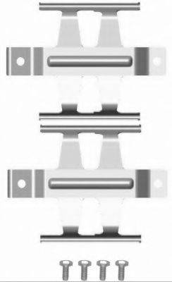 HELLA 8DZ355204121 Комплектуючі, колодки дискового гальма