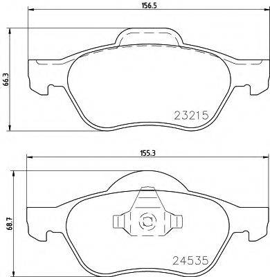 HELLA 8DB355013271 Комплект гальмівних колодок, дискове гальмо