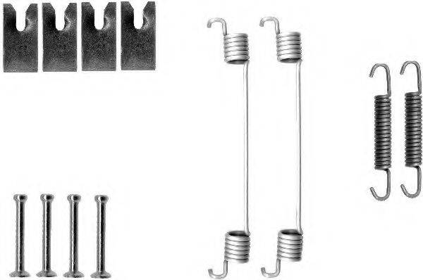 HELLA 8DZ355200701 Комплектуючі, гальмівна колодка