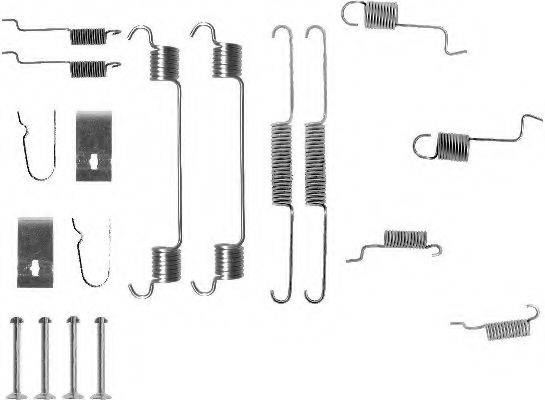 HELLA 8DZ355201061 Комплектуючі, гальмівна колодка