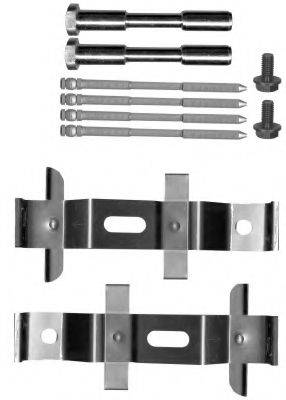 HELLA 8DZ355205511 Комплектуючі, колодки дискового гальма