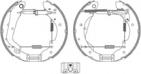 HELLA 8DB355003991 Комплект гальмівних колодок