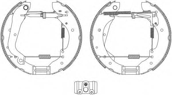 HELLA 8DB355003641 Комплект гальмівних колодок