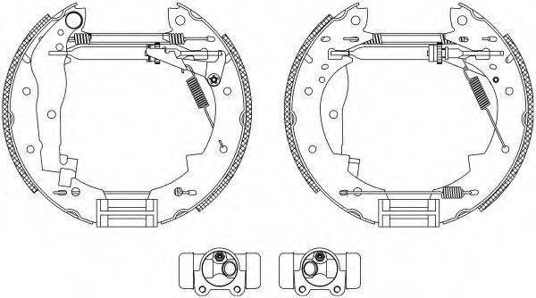 HELLA 8DB355003851 Комплект гальмівних колодок