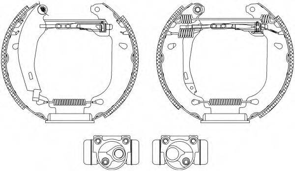 HELLA 8DB355003891 Комплект гальмівних колодок