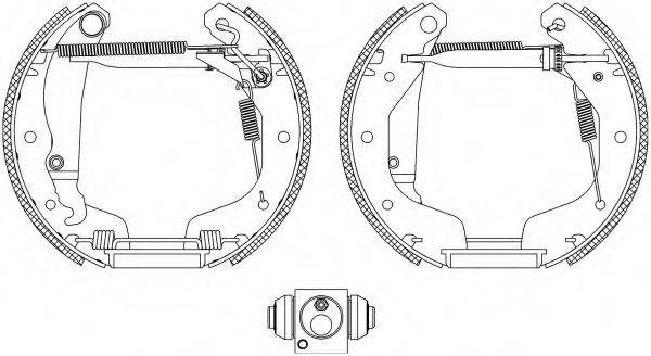 HELLA 8DB355004191 Комплект гальмівних колодок