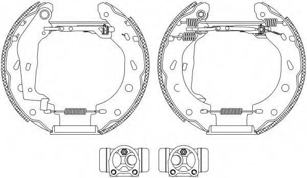 HELLA 8DB355004801 Комплект гальмівних колодок