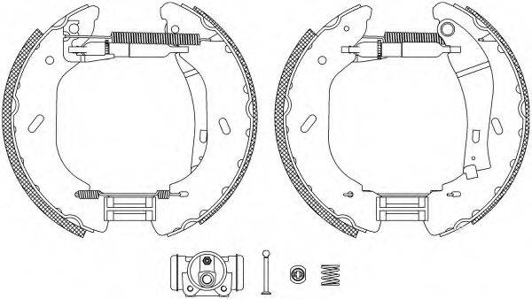 HELLA 8DB355005071 Комплект гальмівних колодок