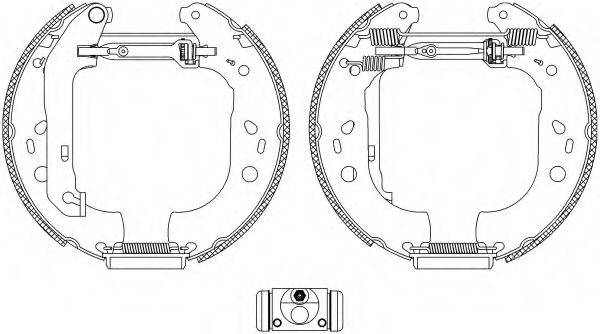 HELLA 8DB355005101 Комплект гальмівних колодок