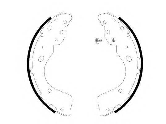 HELLA 8DB355022241 Комплект гальмівних колодок