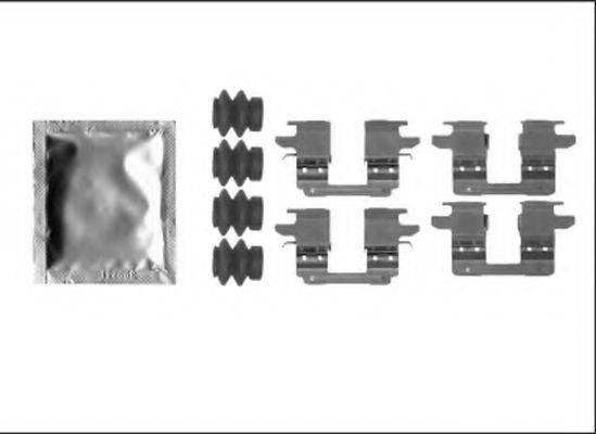 HELLA 8DZ355205531 Комплектуючі, колодки дискового гальма