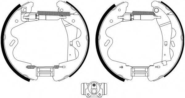 HELLA 8DB355022991 Комплект гальмівних колодок