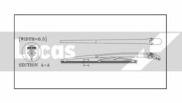 LUCAS ELECTRICAL LLWCR14E Щітка склоочисника