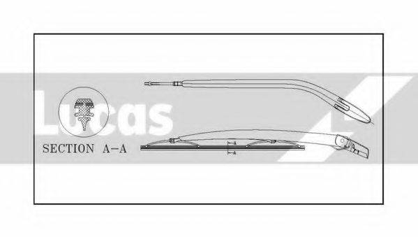 LUCAS ELECTRICAL LLWCR16B Щітка склоочисника