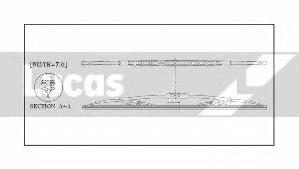 LUCAS ELECTRICAL LLWCR16E Щітка склоочисника