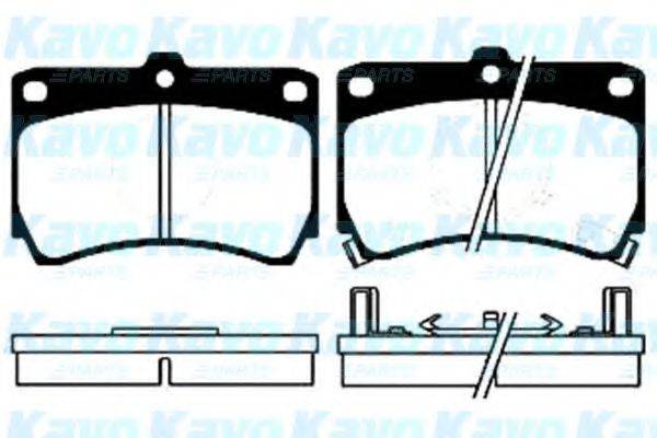 KAVO PARTS BP4507 Комплект гальмівних колодок, дискове гальмо