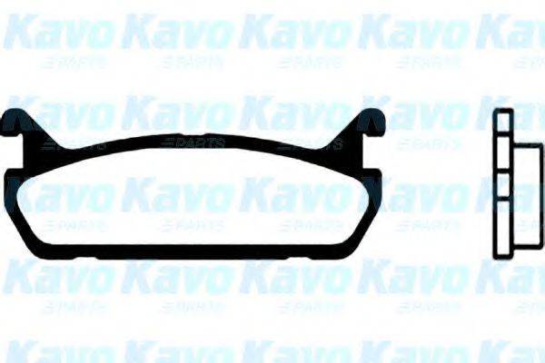 KAVO PARTS BP4536 Комплект гальмівних колодок, дискове гальмо