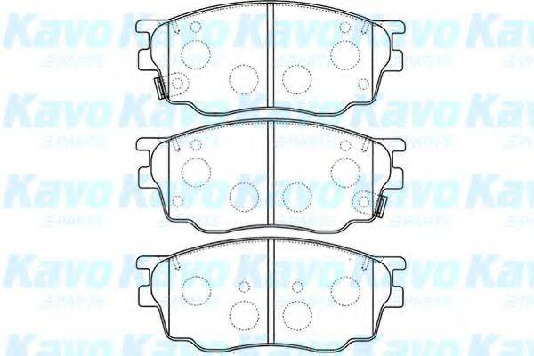 KAVO PARTS BP4550 Комплект гальмівних колодок, дискове гальмо