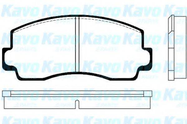 KAVO PARTS BP5512 Комплект гальмівних колодок, дискове гальмо