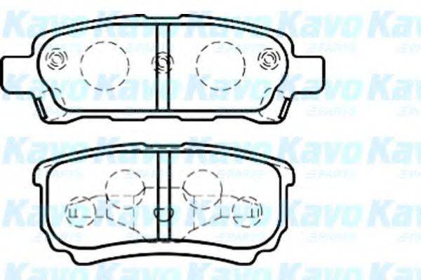 KAVO PARTS BP5538 Комплект гальмівних колодок, дискове гальмо