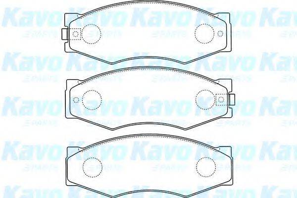 KAVO PARTS BP6506 Комплект гальмівних колодок, дискове гальмо