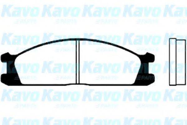 KAVO PARTS BP6508 Комплект гальмівних колодок, дискове гальмо