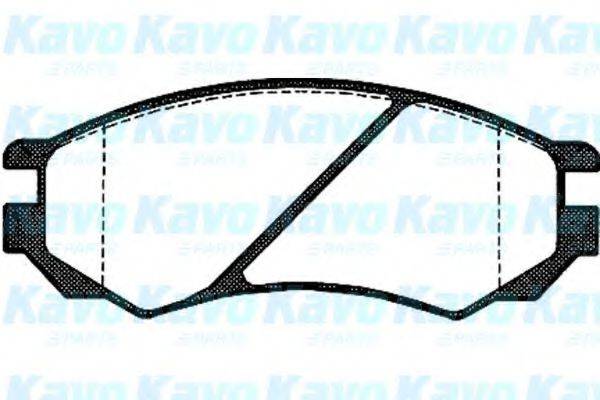 KAVO PARTS BP6521 Комплект гальмівних колодок, дискове гальмо