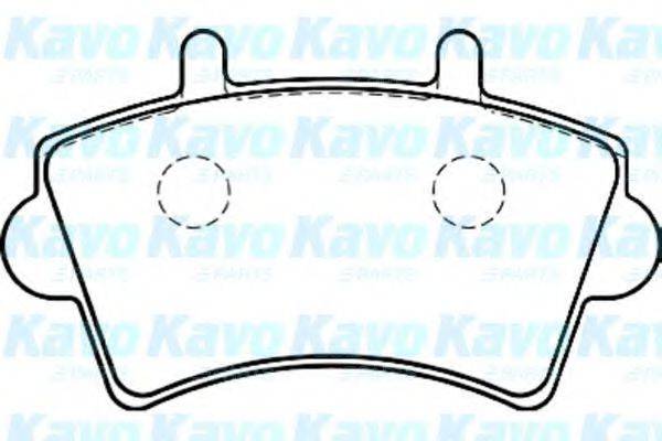 KAVO PARTS BP6575 Комплект гальмівних колодок, дискове гальмо