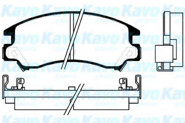 KAVO PARTS BP8003 Комплект гальмівних колодок, дискове гальмо