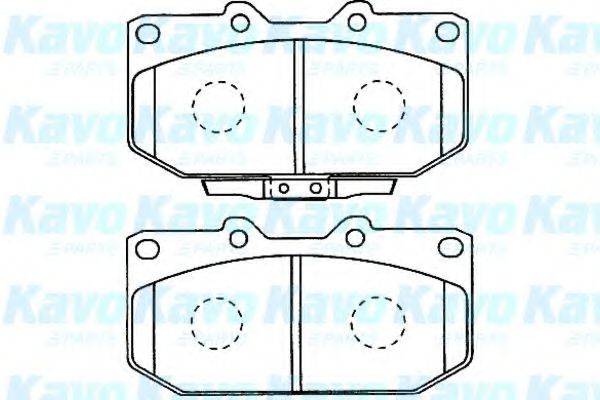 KAVO PARTS BP8016 Комплект гальмівних колодок, дискове гальмо