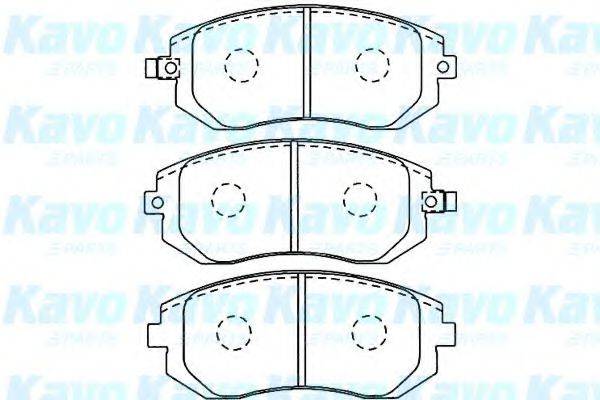 KAVO PARTS BP8017 Комплект гальмівних колодок, дискове гальмо