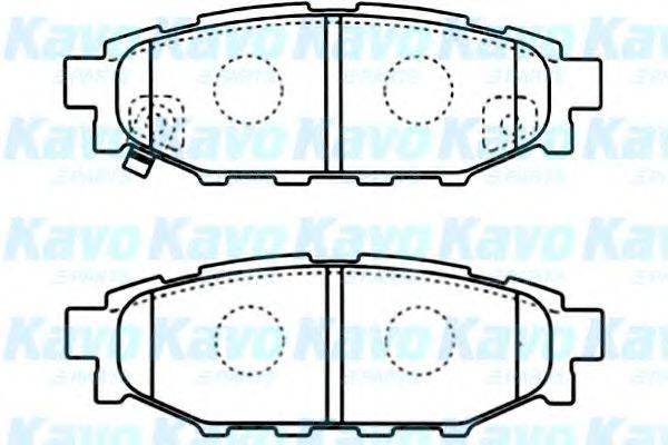 KAVO PARTS BP8021 Комплект гальмівних колодок, дискове гальмо