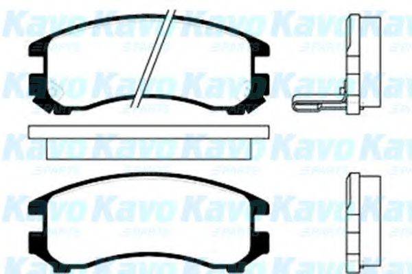 KAVO PARTS BP8503 Комплект гальмівних колодок, дискове гальмо