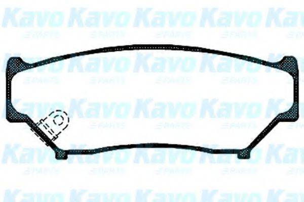 KAVO PARTS BP8509 Комплект гальмівних колодок, дискове гальмо