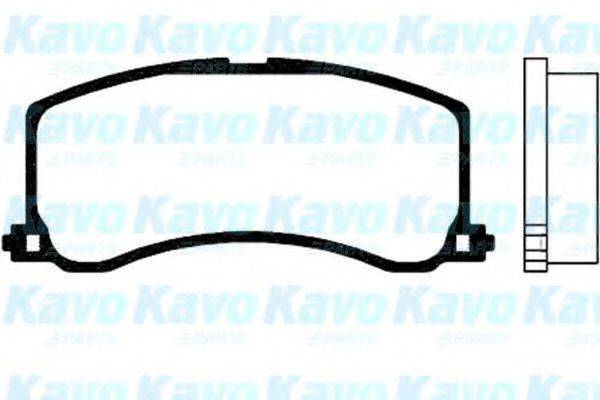 KAVO PARTS BP8511 Комплект гальмівних колодок, дискове гальмо