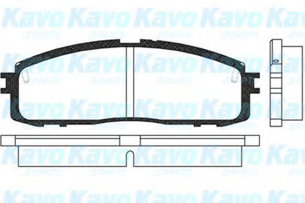 KAVO PARTS BP9048 Комплект гальмівних колодок, дискове гальмо