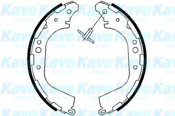 KAVO PARTS BS7418 Комплект гальмівних колодок