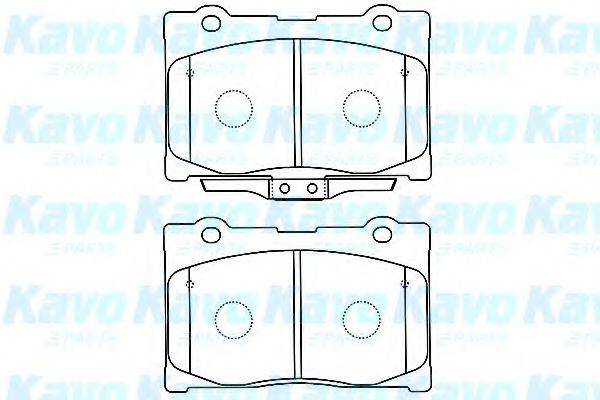 KAVO PARTS BP2052 Комплект гальмівних колодок, дискове гальмо